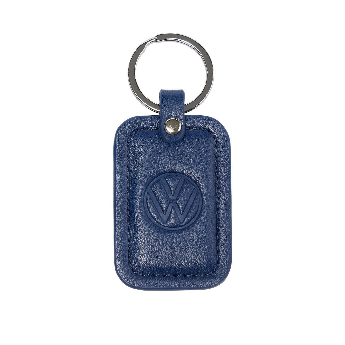 VW Schlüsselanhänger, mit geprägtem Volkswagen Logo, 9x4cm, in Dunkelblau, 330087010287