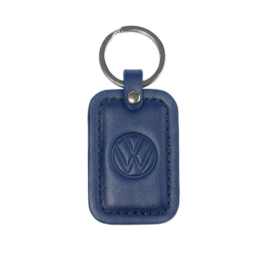 VW Schlüsselanhänger, mit geprägtem Volkswagen Logo, 9x4cm, in Dunkelblau, 330087010287