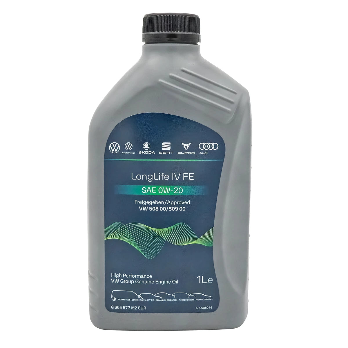 VW, Skoda, Seat, Cupra, Audi LongLife IV FE, 1L Motoröl SAE 0W20 VW 508.00/509.00, GS65577M2EUR