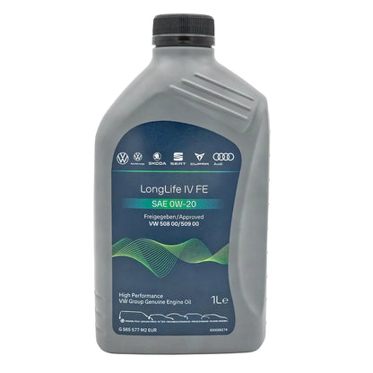 VW, Skoda, Seat, Cupra, Audi LongLife IV FE, 1L Motoröl SAE 0W20 VW 508.00/509.00, GS65577M2EUR
