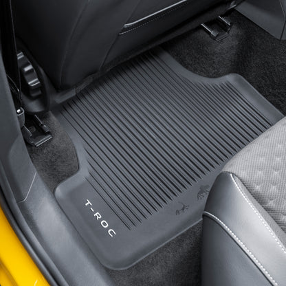 VW T-Roc rubber mats, 4 pieces, from built in 2026, front and rear, 2GV06150082V