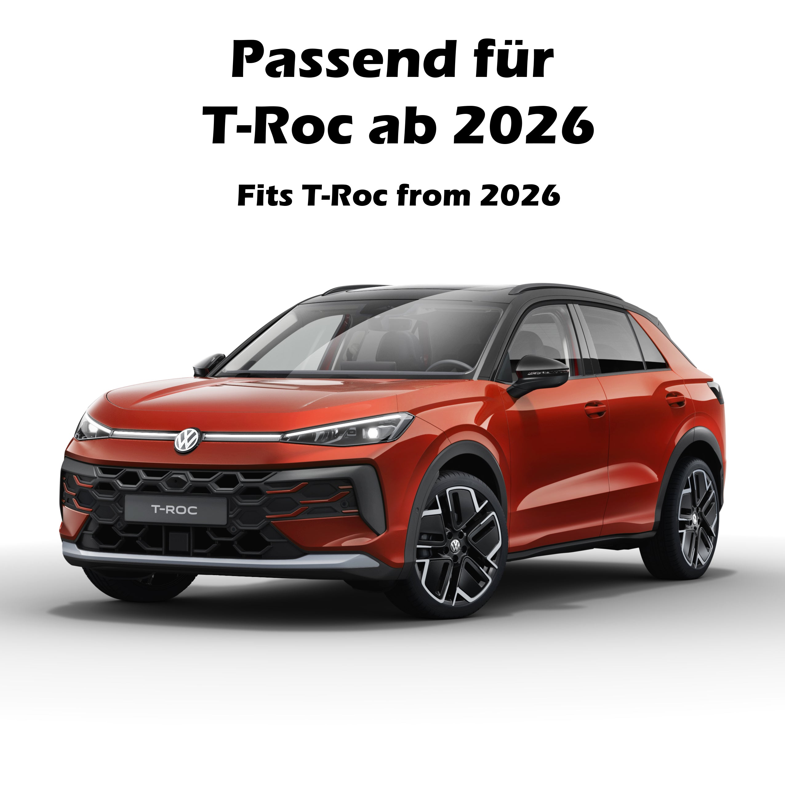 VW T-Roc rubber mats, 4 pieces, from year of manufacture 2026, front and rear, 2GV06150082V