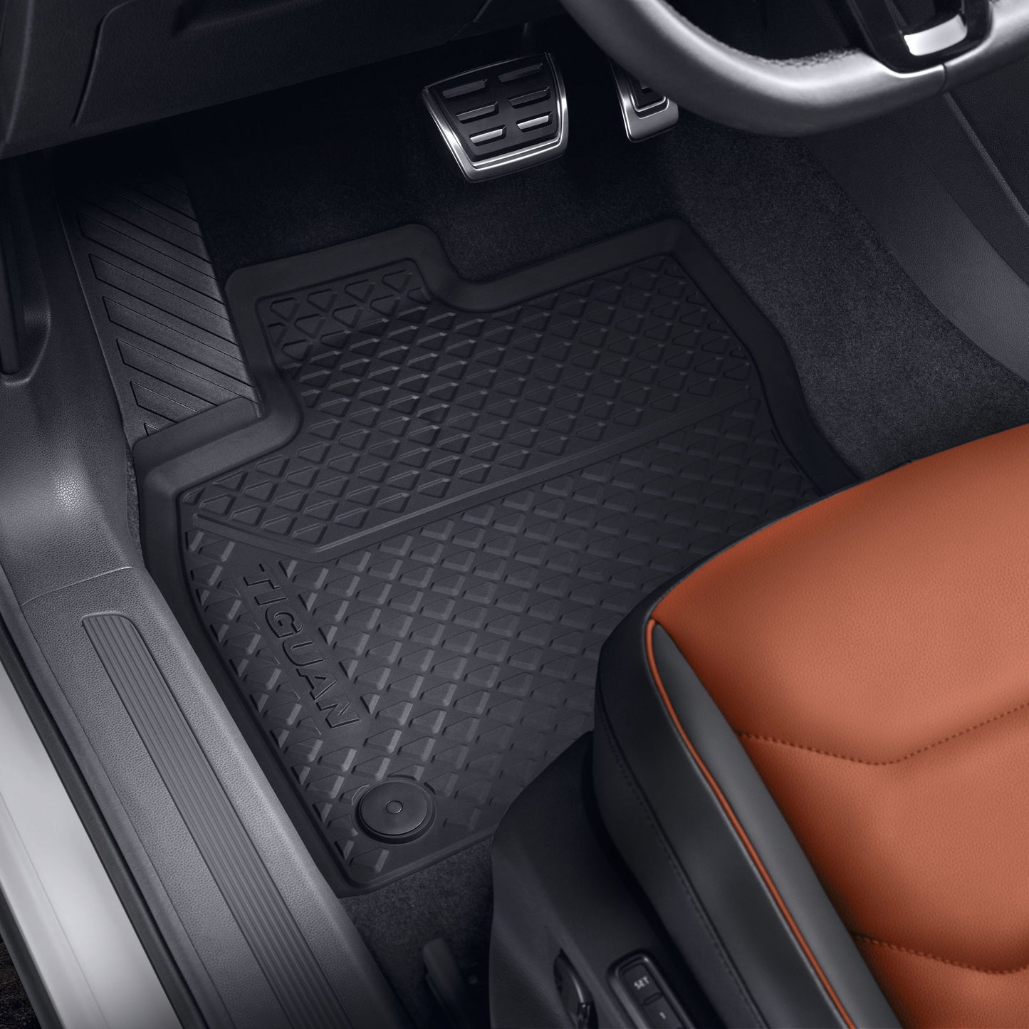 VW Tiguan II MQB/Tiguan Allspace rubber mats, 2 pieces, for front, 5NB06150282V