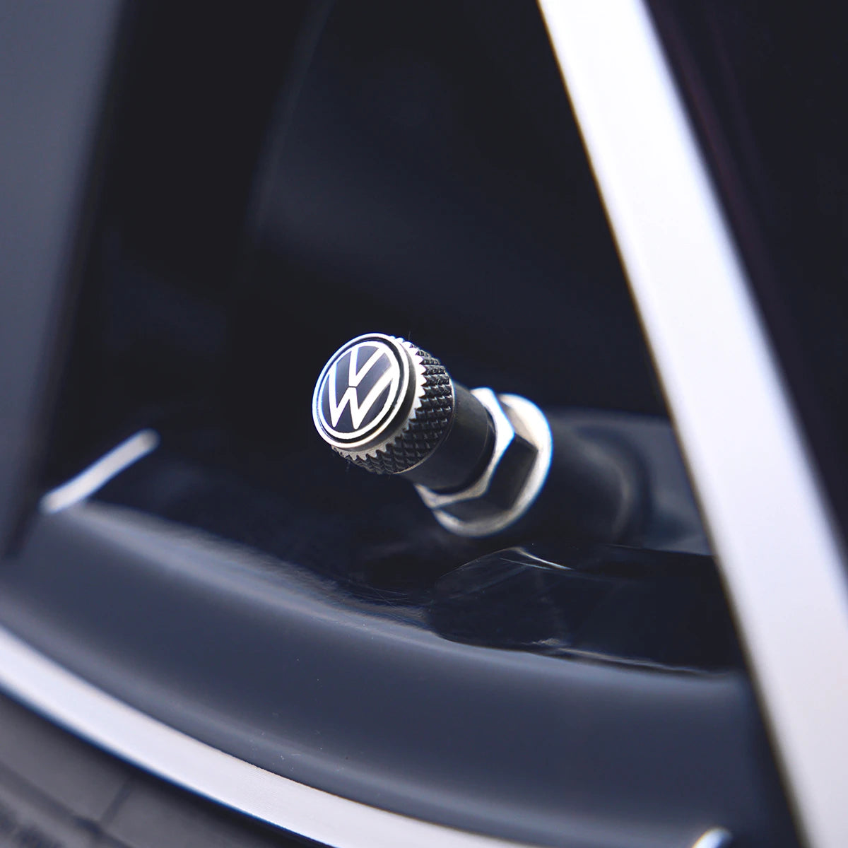 VW Ventilkappen New Volkswagen für Aluminiumventile, 4er Set, 000071215E