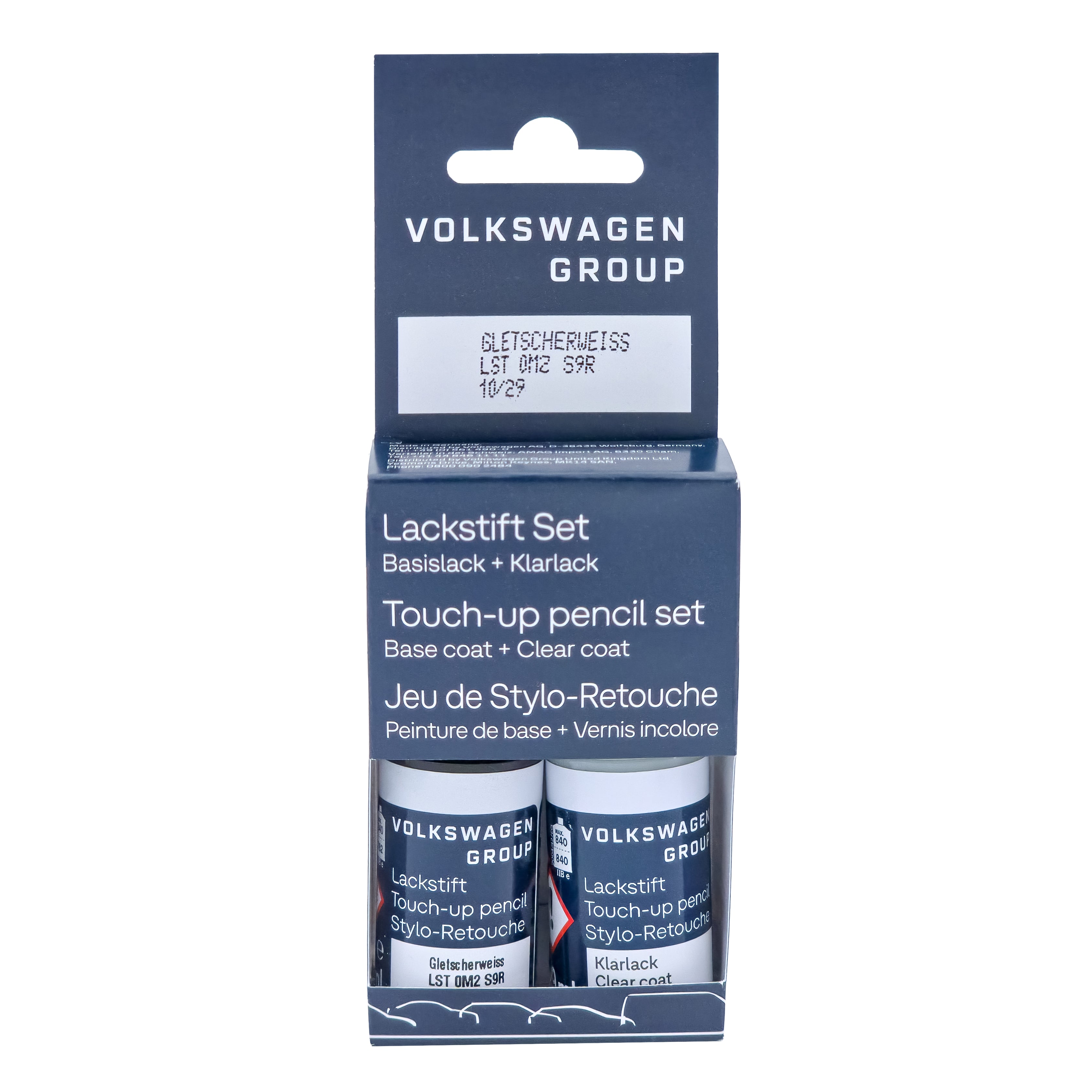 VW Lackstift Farbcode S9R Lackstift-Set - Gletscherweiss Metallic - LST0M2S9R