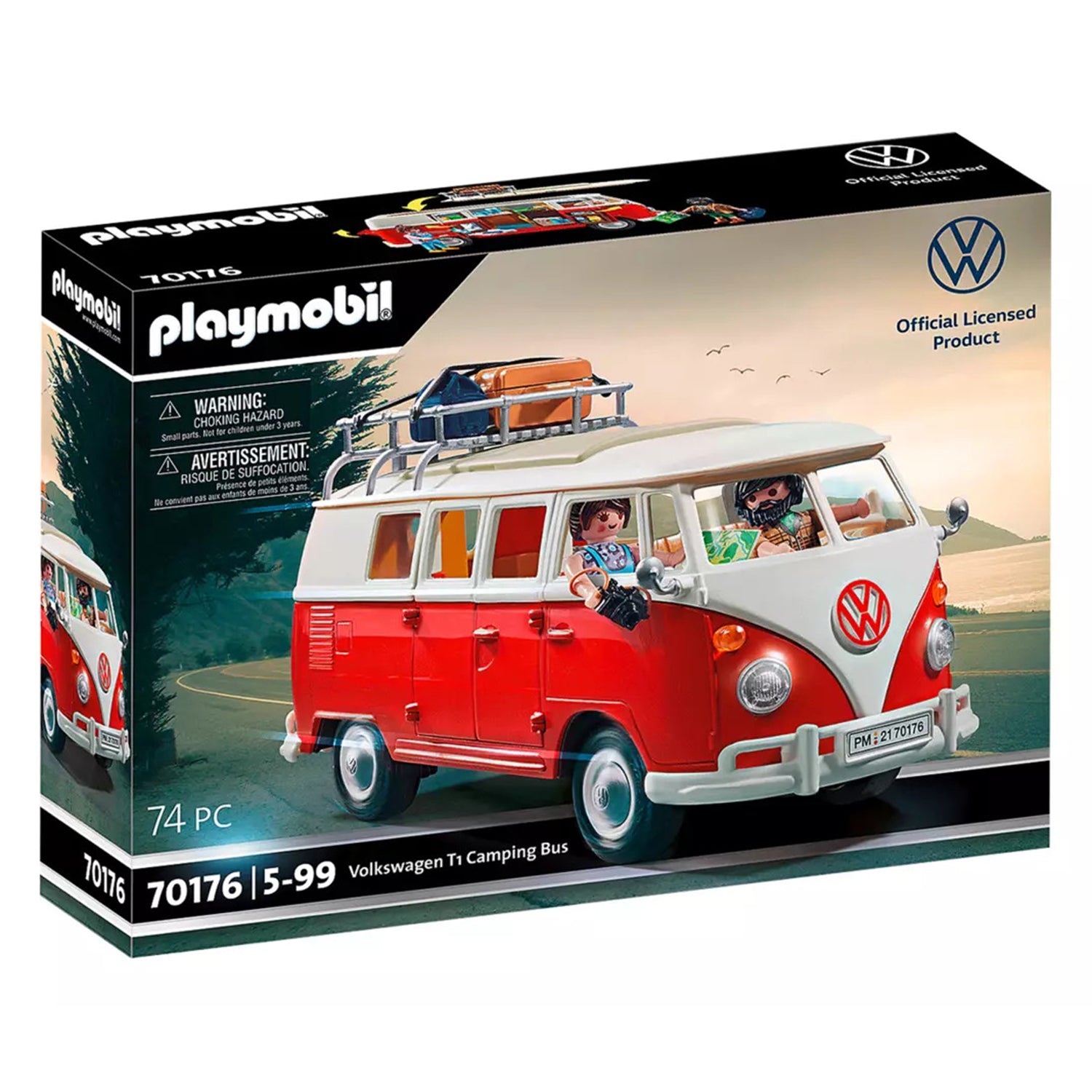 PLAYMOBIL® Volkswagen T1 Camping Bus (70176) – Kult-Bulli als detailgetreues Spielset - 7E9087511A