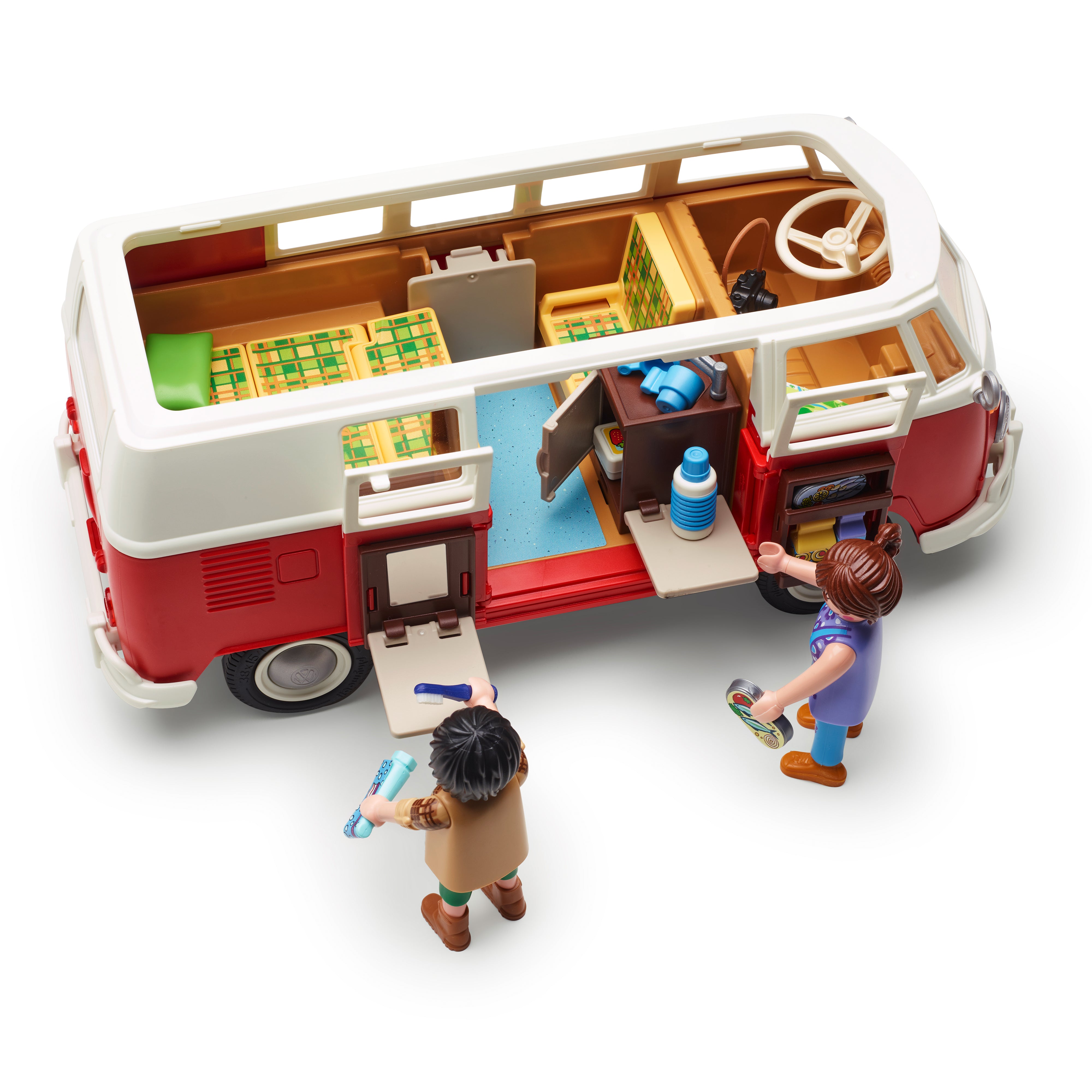 PLAYMOBIL® Volkswagen T1 Camping Bus (70176) – Kult-Bulli als detailgetreues Spielset - 7E9087511A