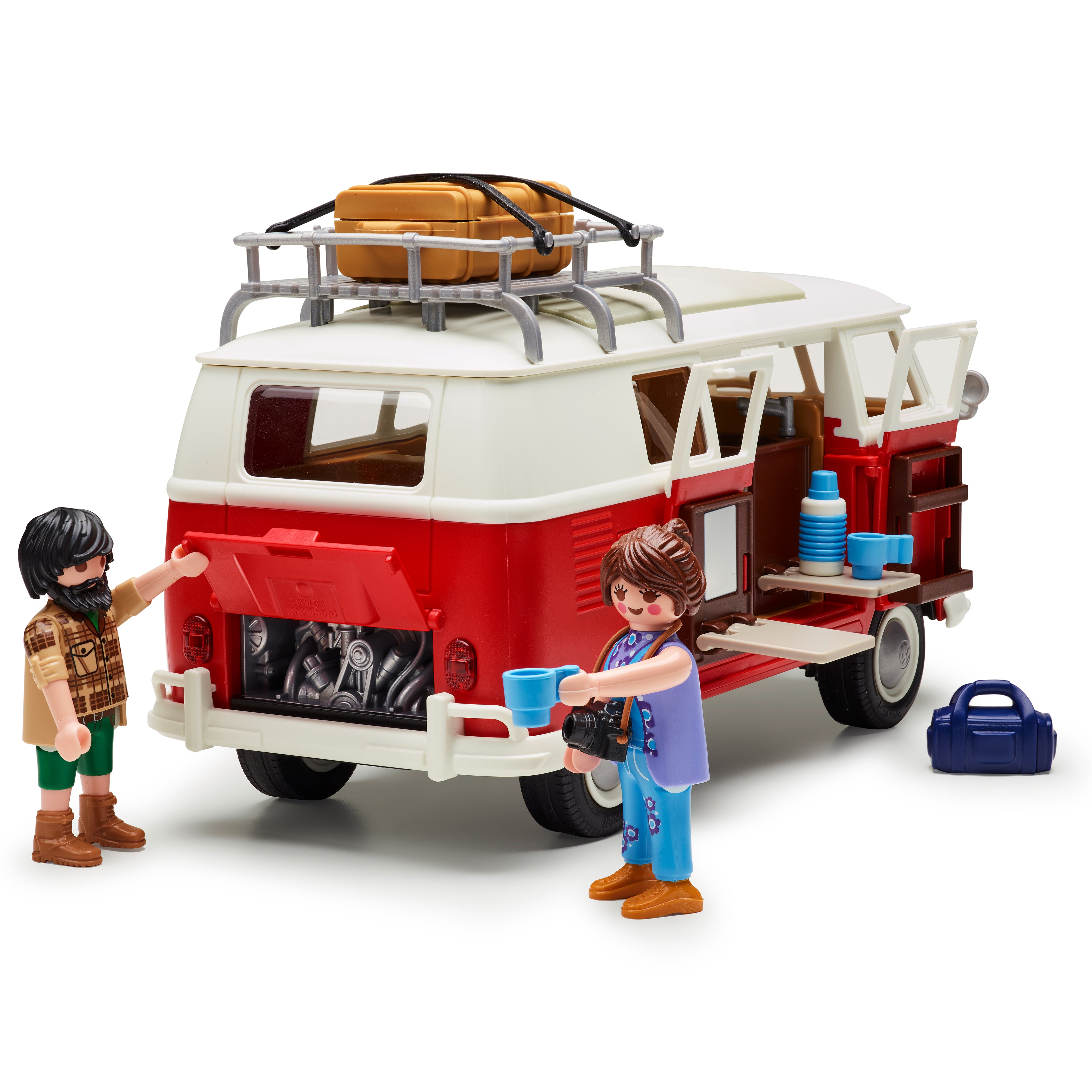 PLAYMOBIL® Volkswagen T1 Camping Bus (70176) – Kult-Bulli als detailgetreues Spielset - 7E9087511A