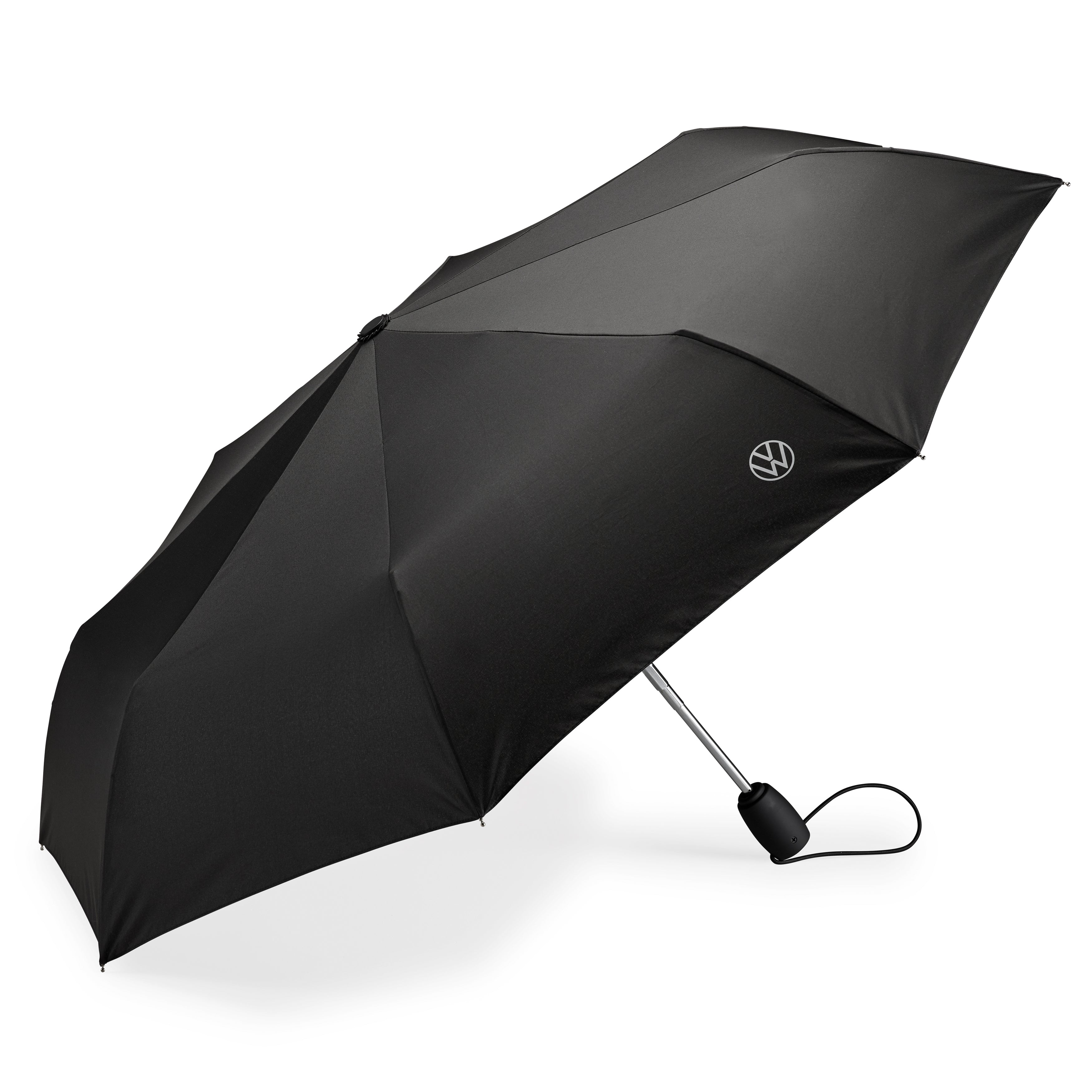 Volkswagen Original Regenschirm 000087602P - Automatikschirm mit VW Logo, schwarz
