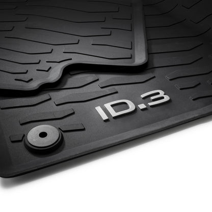 VW ID.3 rubber mats, 5 pieces, front and rear, 10B061500 82V