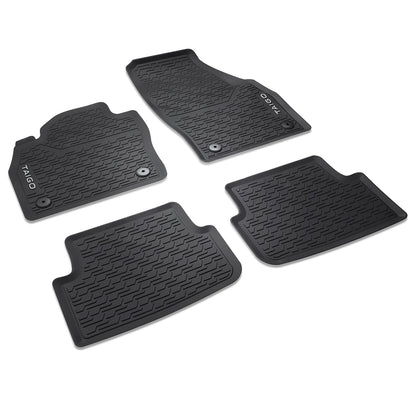 VW Taigo rubber mats, 4 pieces, front and rear, 2G7061500 82V
